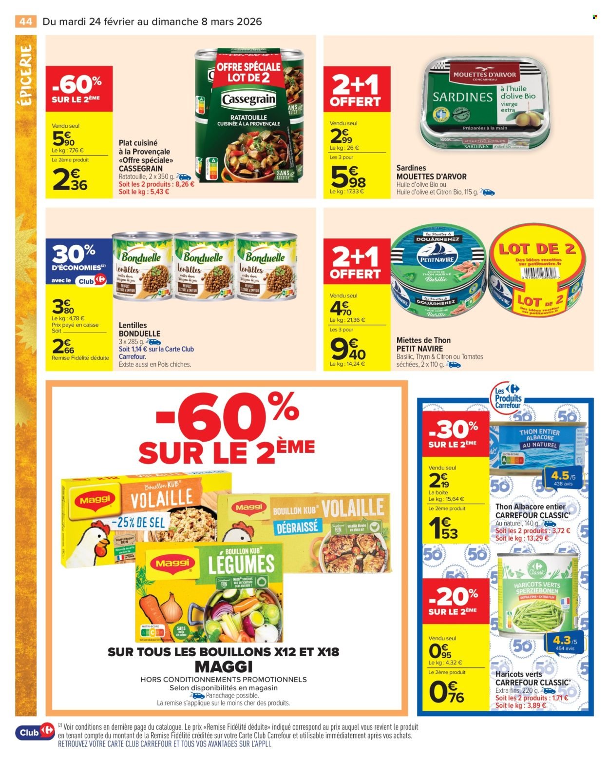 Catalogue CARREFOUR MARKET - LE MOIS VIP 70% D'ÉCONOMIES (2026-02-24 - 2026-03-08)