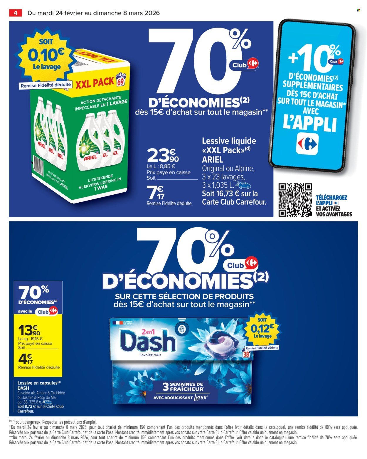 Catalogue CARREFOUR MARKET - LE MOIS VIP 70% D'ÉCONOMIES (2026-02-24 - 2026-03-08)