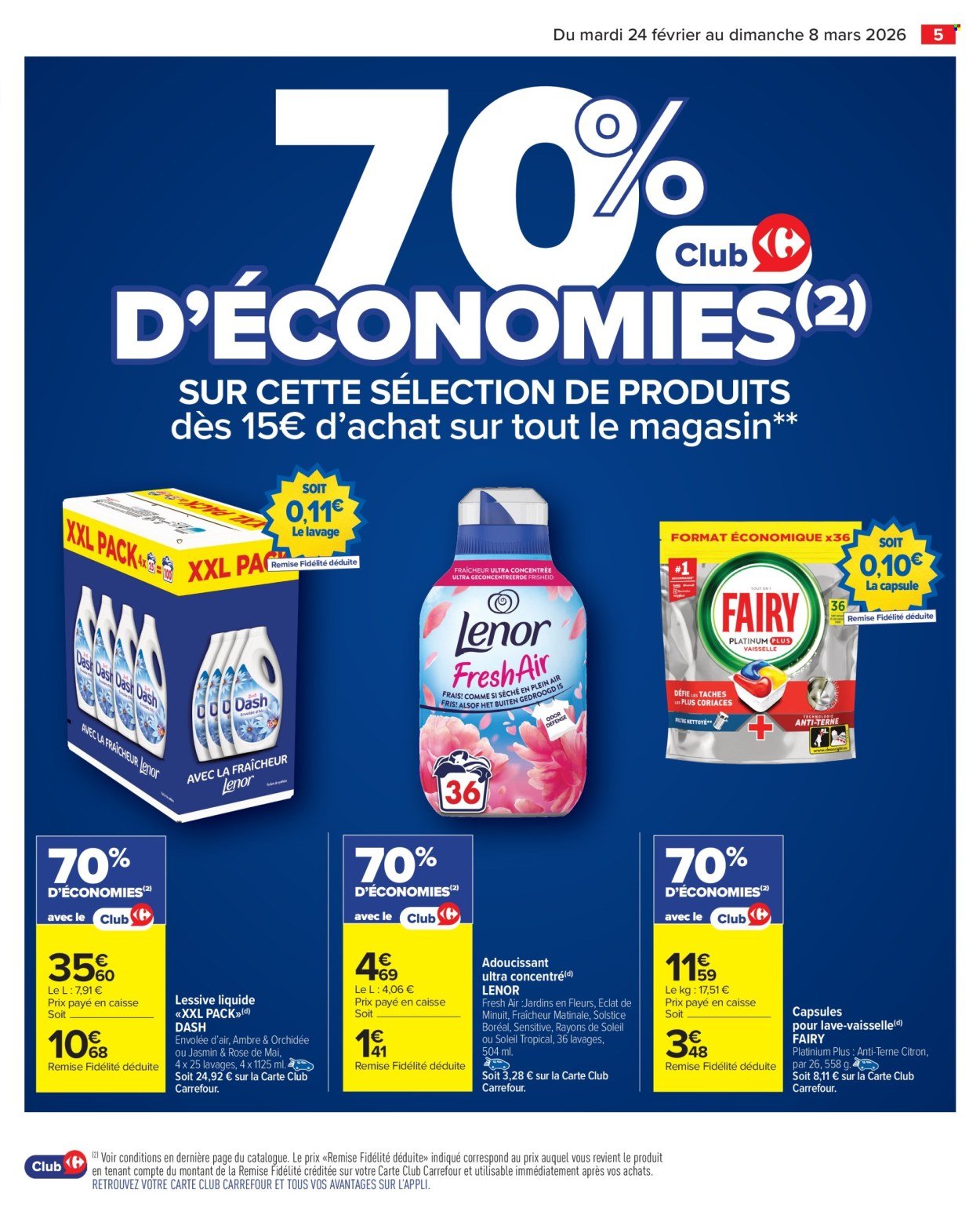 Catalogue CARREFOUR MARKET - LE MOIS VIP 70% D'ÉCONOMIES (2026-02-24 - 2026-03-08)