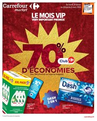 Catalogue CARREFOUR MARKET - LE MOIS VIP 70% D'ÉCONOMIES