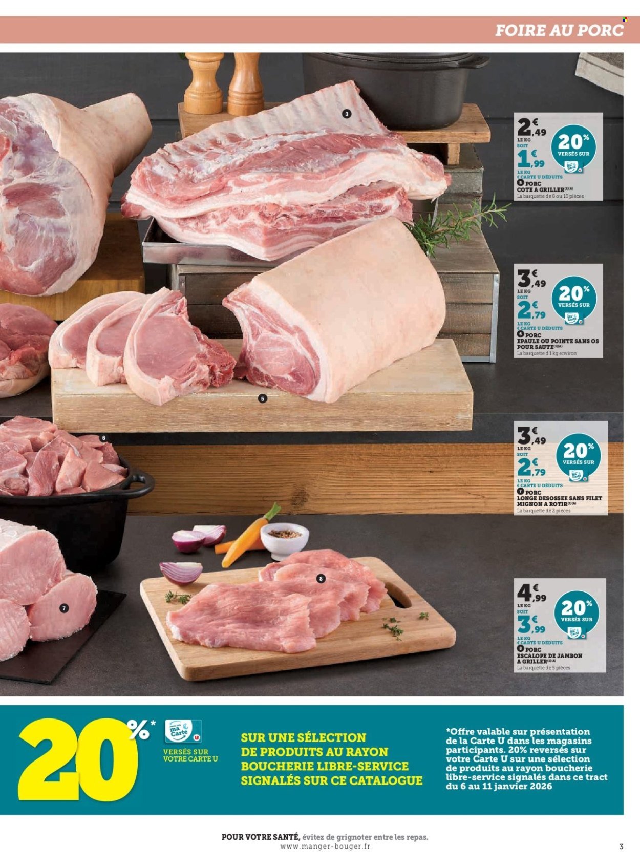 Catalogue HYPER U - Foire au porc à prix bas (2026-01-06 - 2026-01-11)