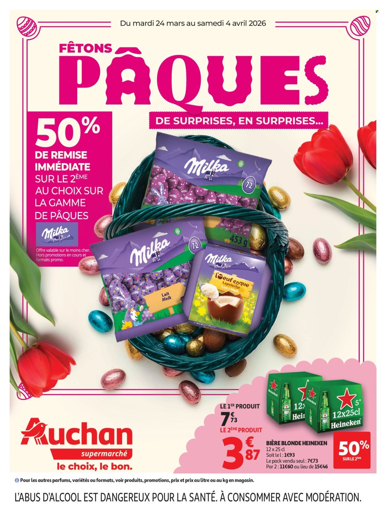 Catalogue AUCHAN - Chocolat Pâques hypers