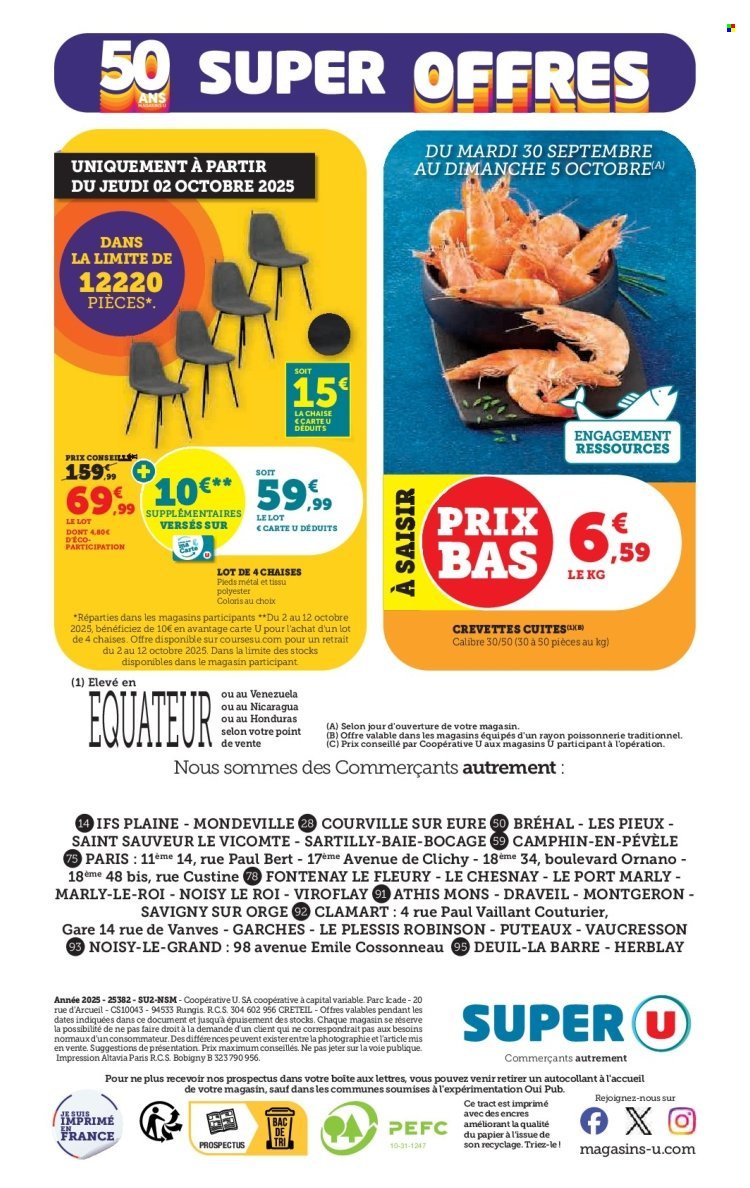 Catalogue SUPER U - Les prix bas de la semaine (2025-09-30 - 2025-10-12)