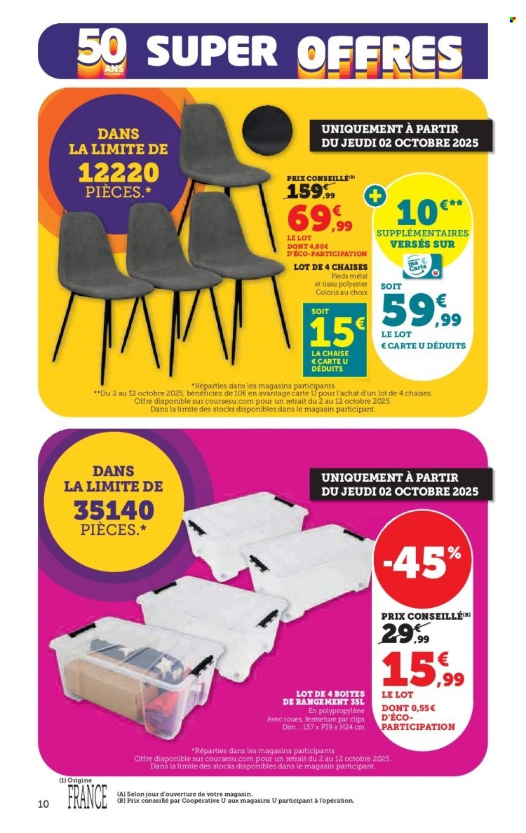 Catalogue SUPER U - Les prix bas de la semaine (2025-09-30 - 2025-10-12)