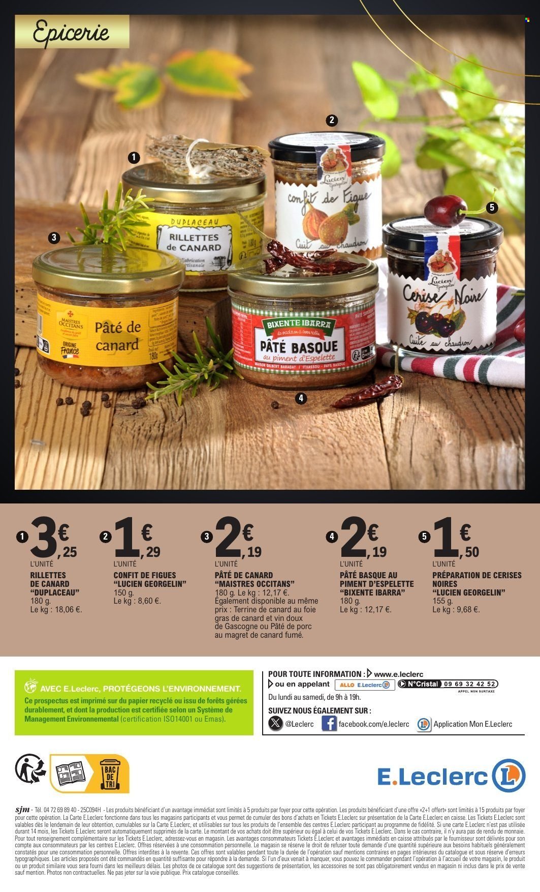Catalogue E.LECLERC - FOIRE AUX FROMAGES & CHARCUTERIE (2025-09-30 - 2025-10-11)