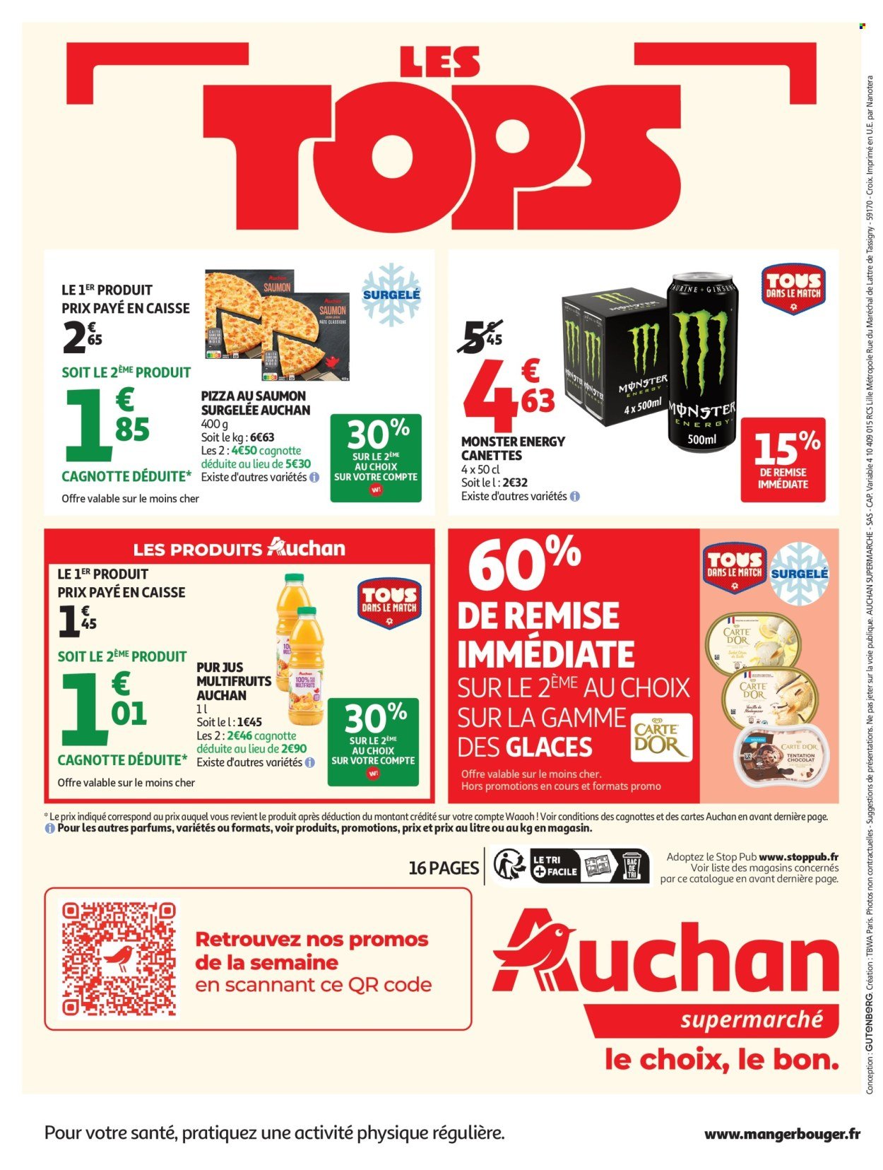 Catalogue AUCHAN - Tops, Halles supers
