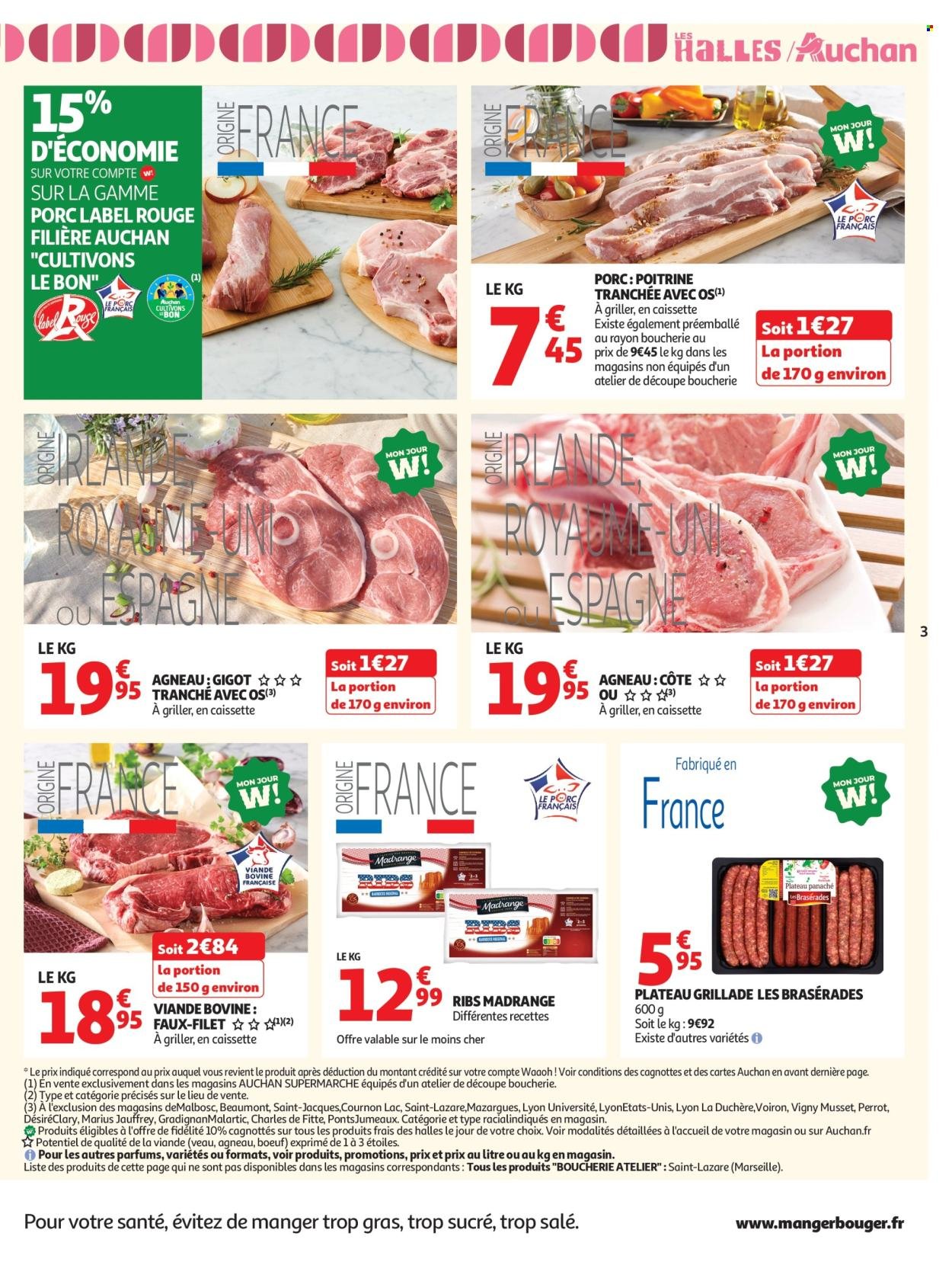 Catalogue AUCHAN - Tops, Halles supers