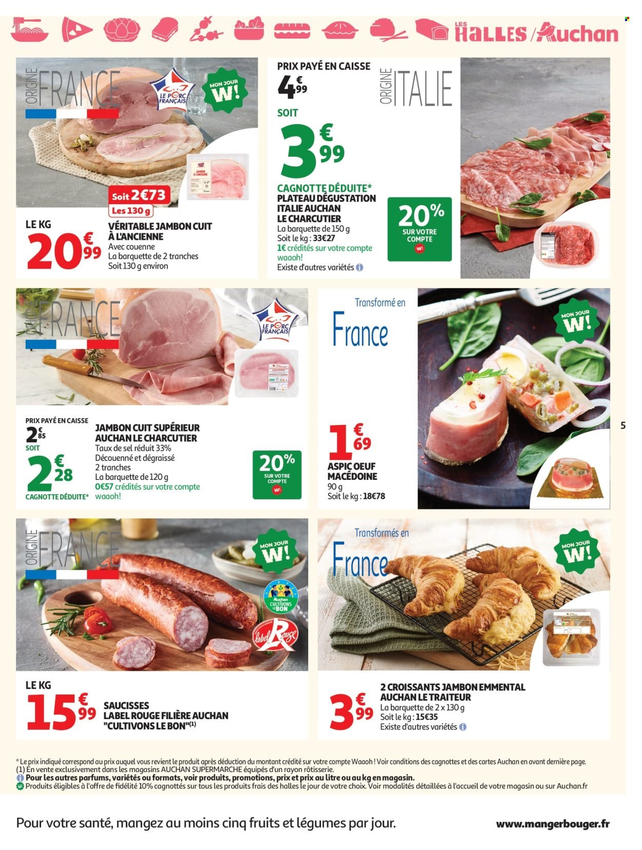 Catalogue AUCHAN - Tops, Halles supers