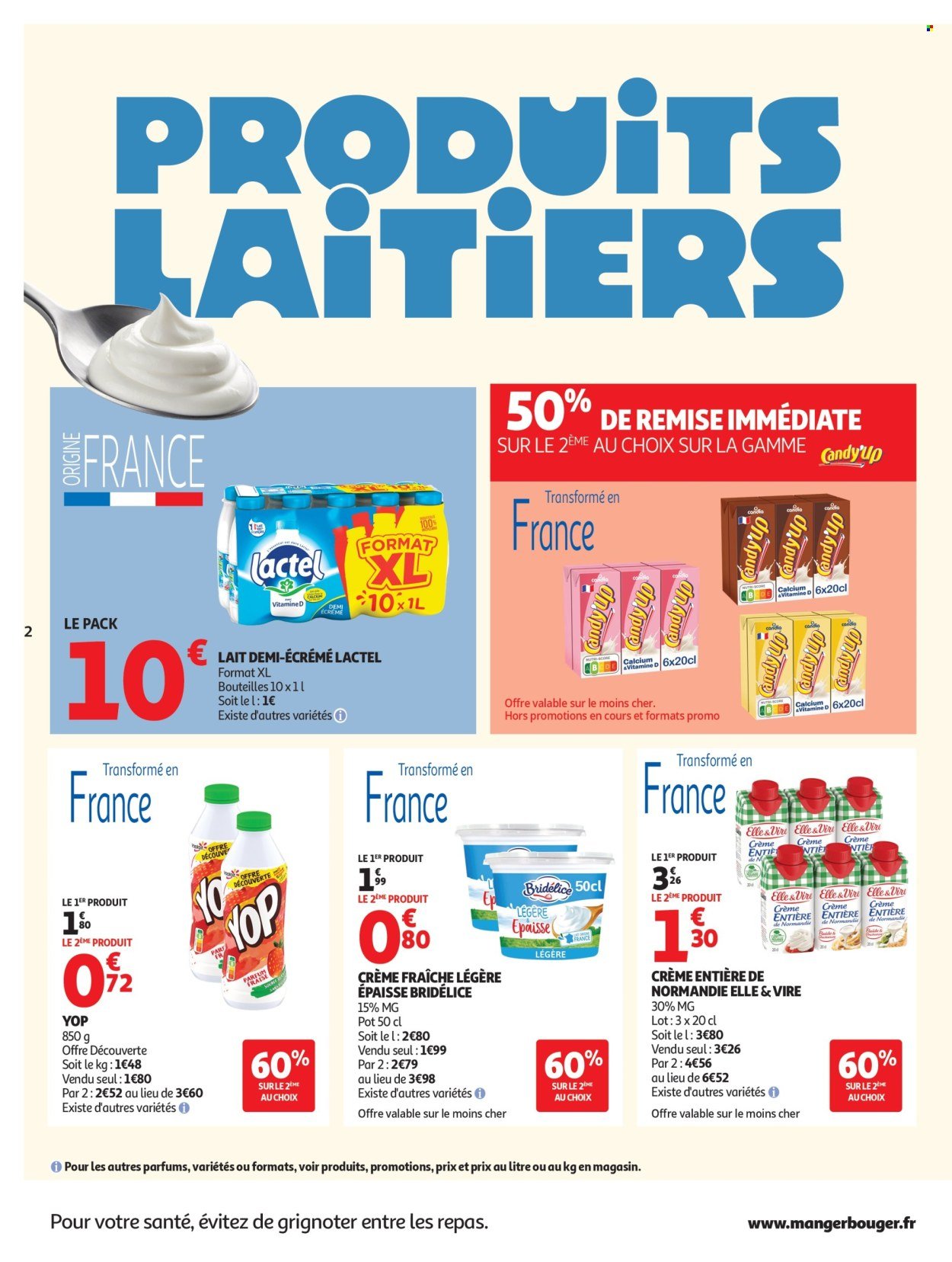 Catalogue AUCHAN - Produits laitiers