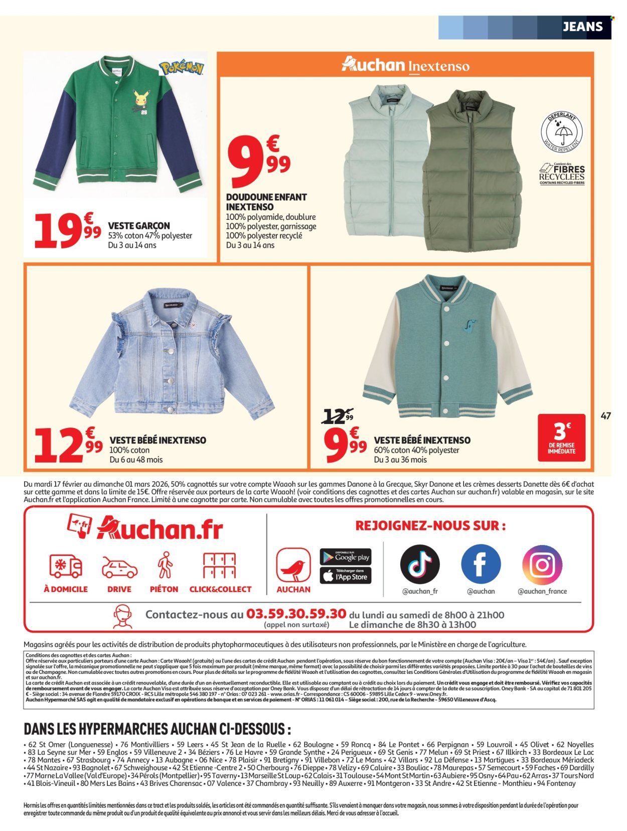 Catalogue AUCHAN - Produits laitiers