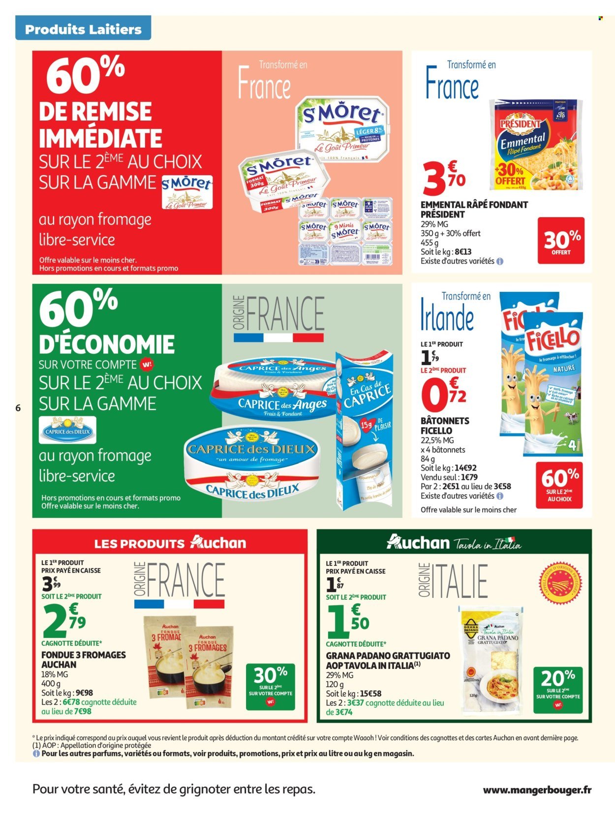 Catalogue AUCHAN - Produits laitiers