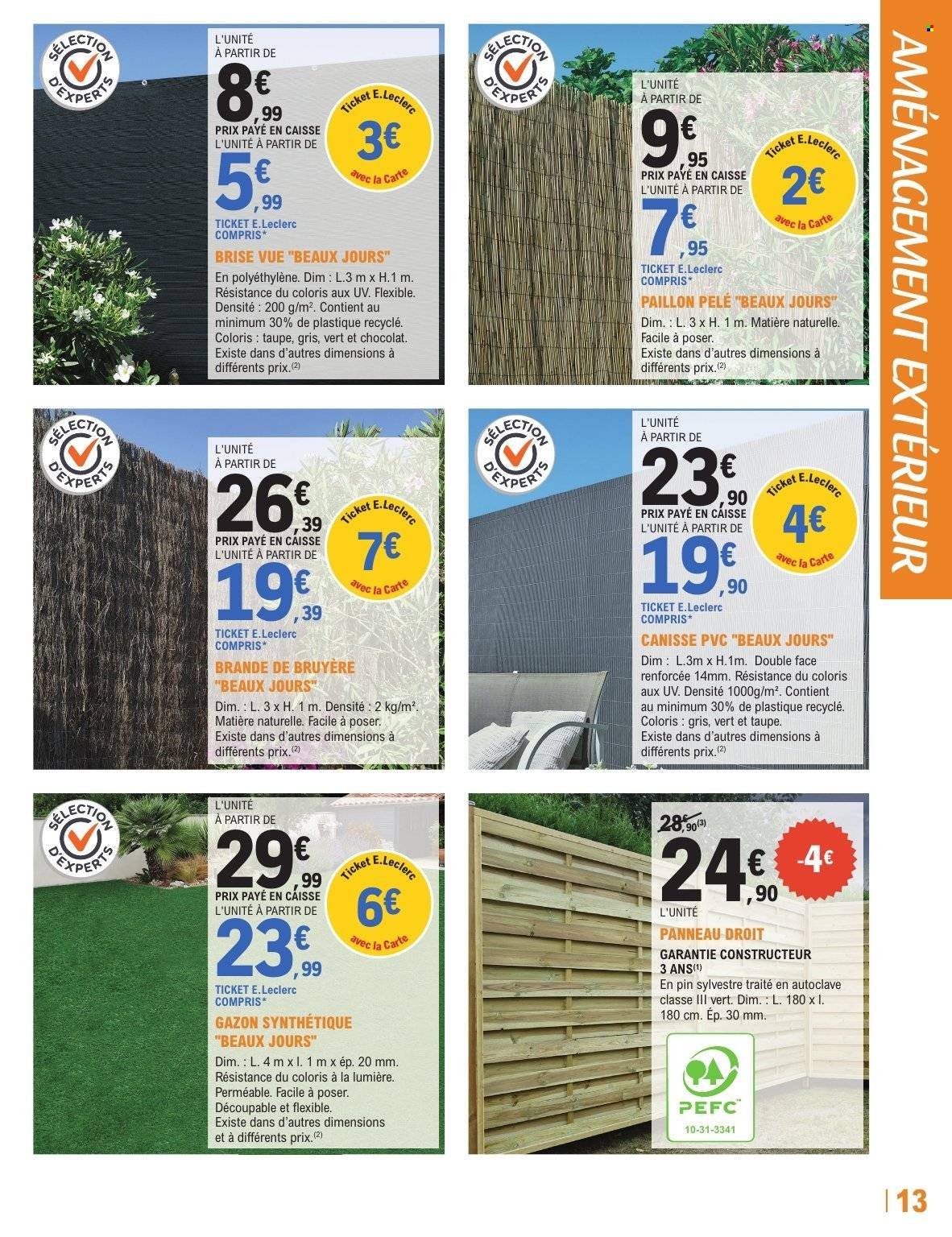 Catalogue E.LECLERC - TRAFIC JARDI PRINTEMPS - GRANDS VEGETAUX (2026-04-07 - 2026-04-18)