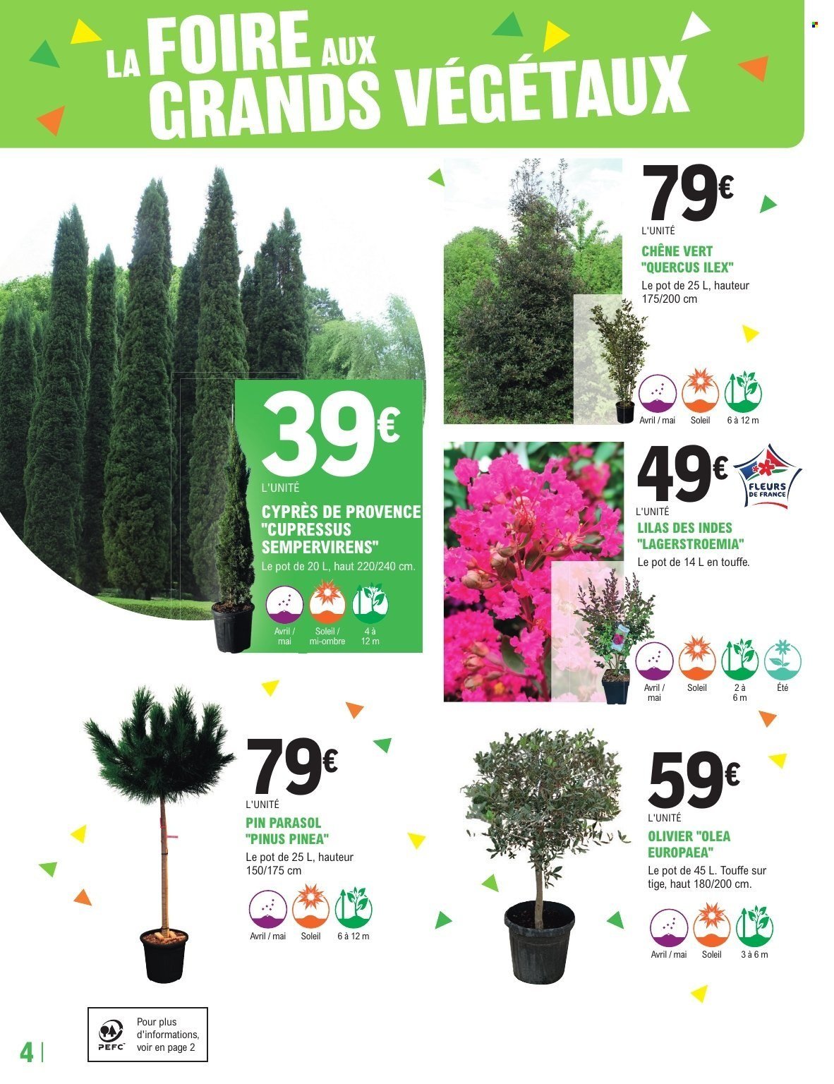 Catalogue E.LECLERC - TRAFIC JARDI PRINTEMPS - GRANDS VEGETAUX (2026-04-07 - 2026-04-18)