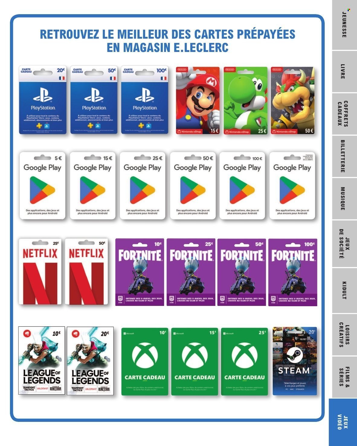 Catalogue E.LECLERC - SELECTION FIN D'ANNEE