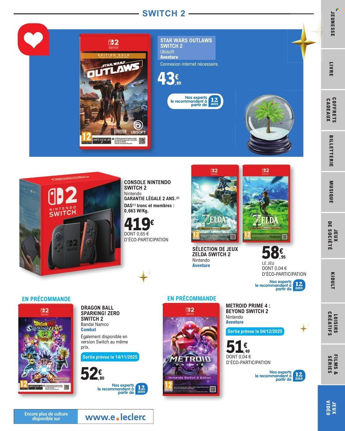 Catalogue E.LECLERC - SELECTION FIN D'ANNEE