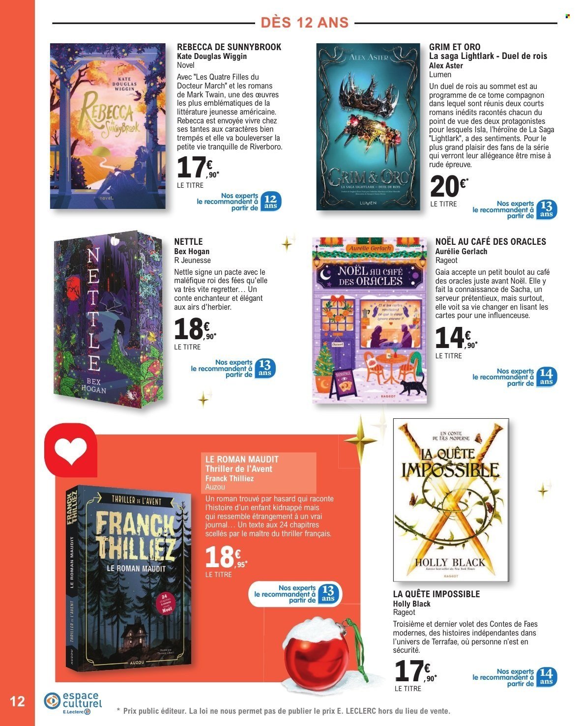 Catalogue E.LECLERC - SELECTION FIN D'ANNEE