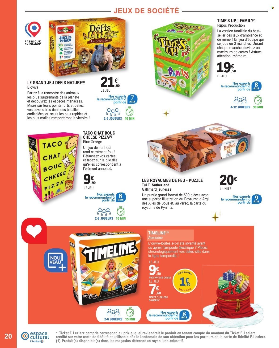 Catalogue E.LECLERC - SELECTION FIN D'ANNEE