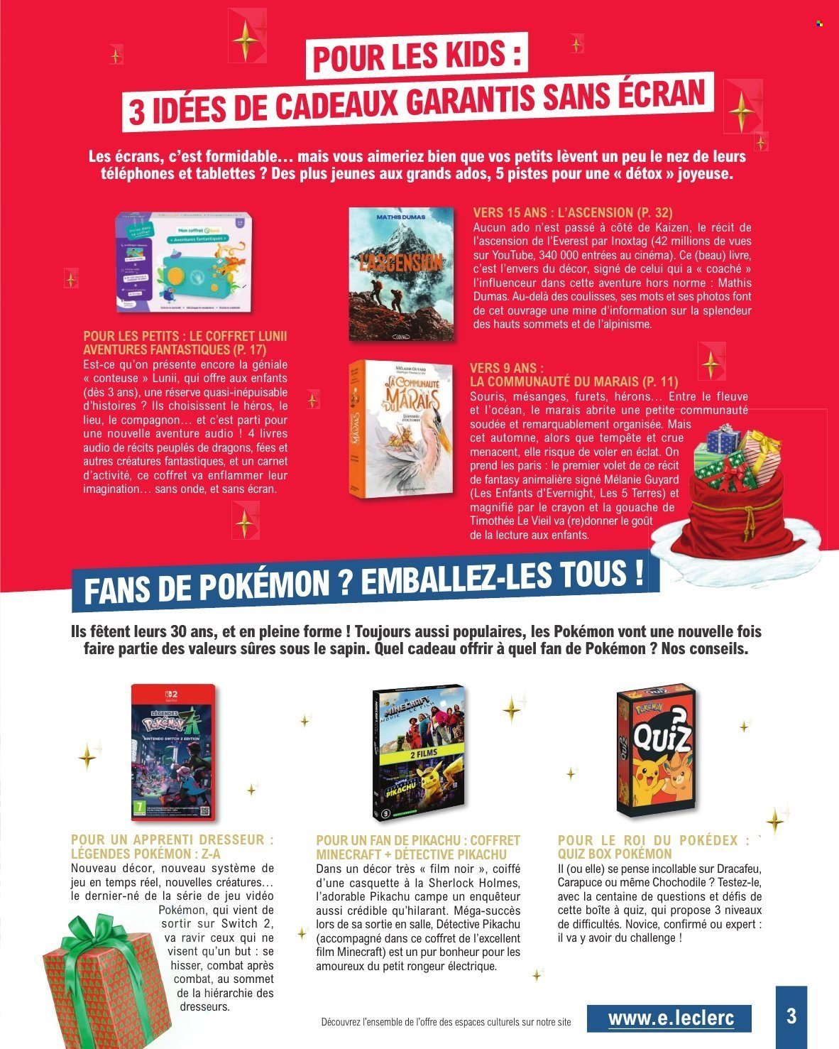 Catalogue E.LECLERC - SELECTION FIN D'ANNEE