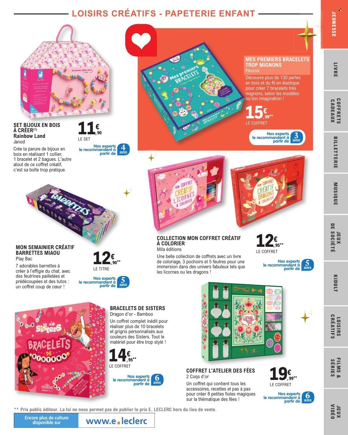 Catalogue E.LECLERC - SELECTION FIN D'ANNEE