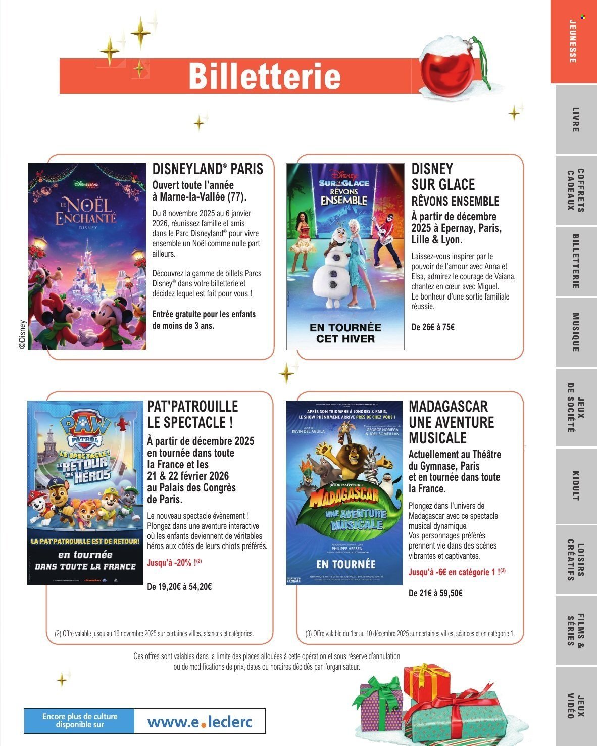 Catalogue E.LECLERC - SELECTION FIN D'ANNEE