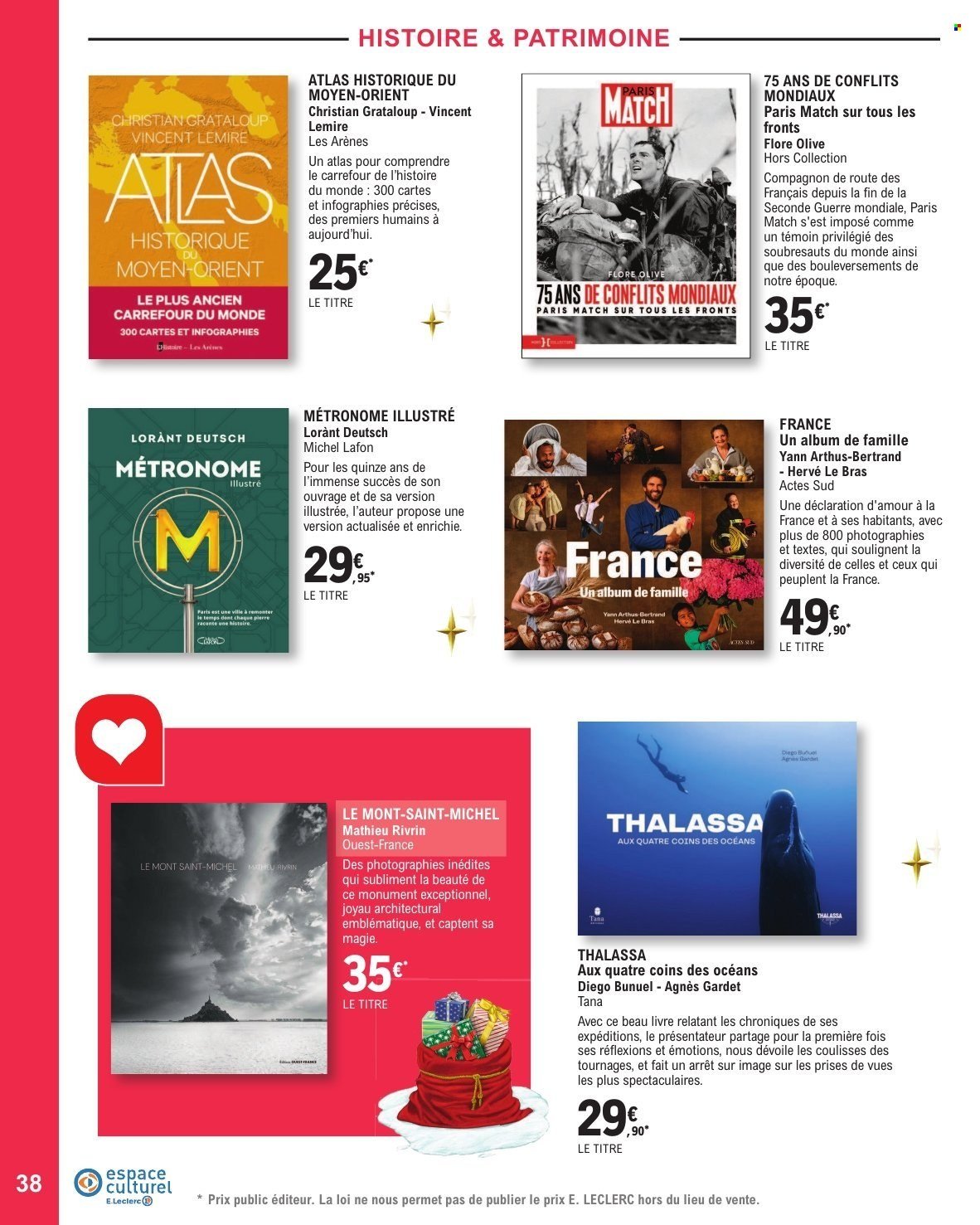 Catalogue E.LECLERC - SELECTION FIN D'ANNEE