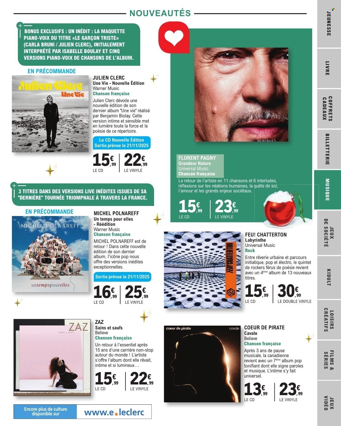 Catalogue E.LECLERC - SELECTION FIN D'ANNEE