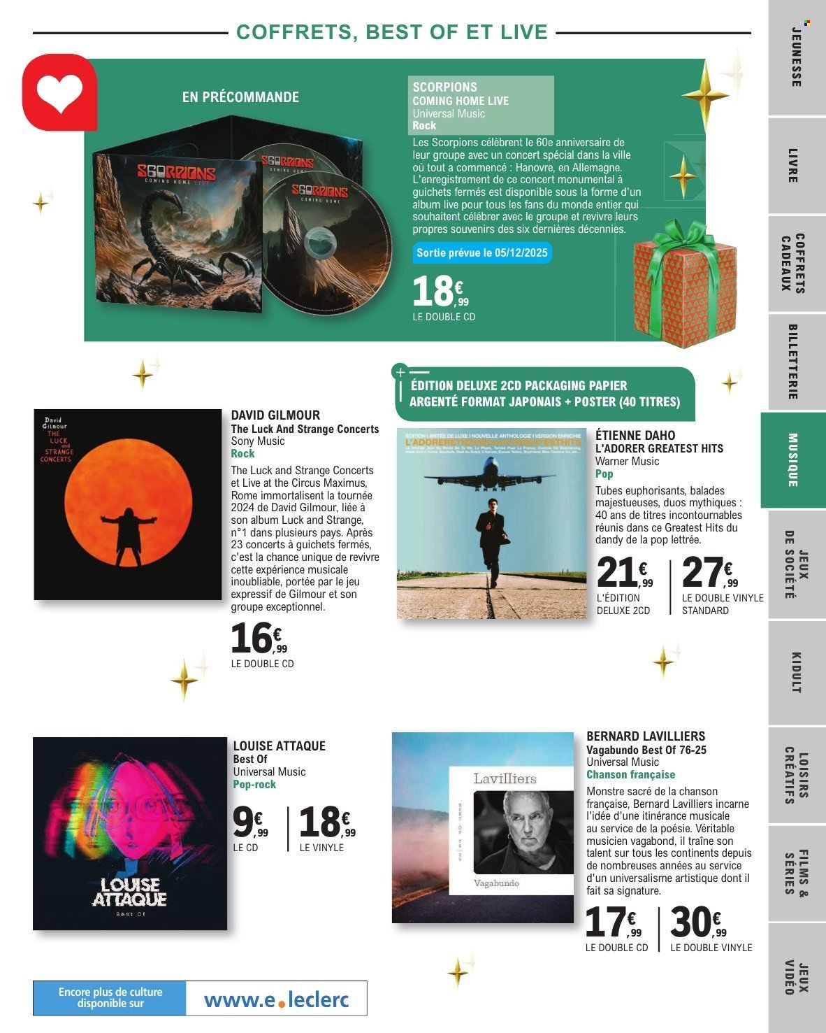 Catalogue E.LECLERC - SELECTION FIN D'ANNEE