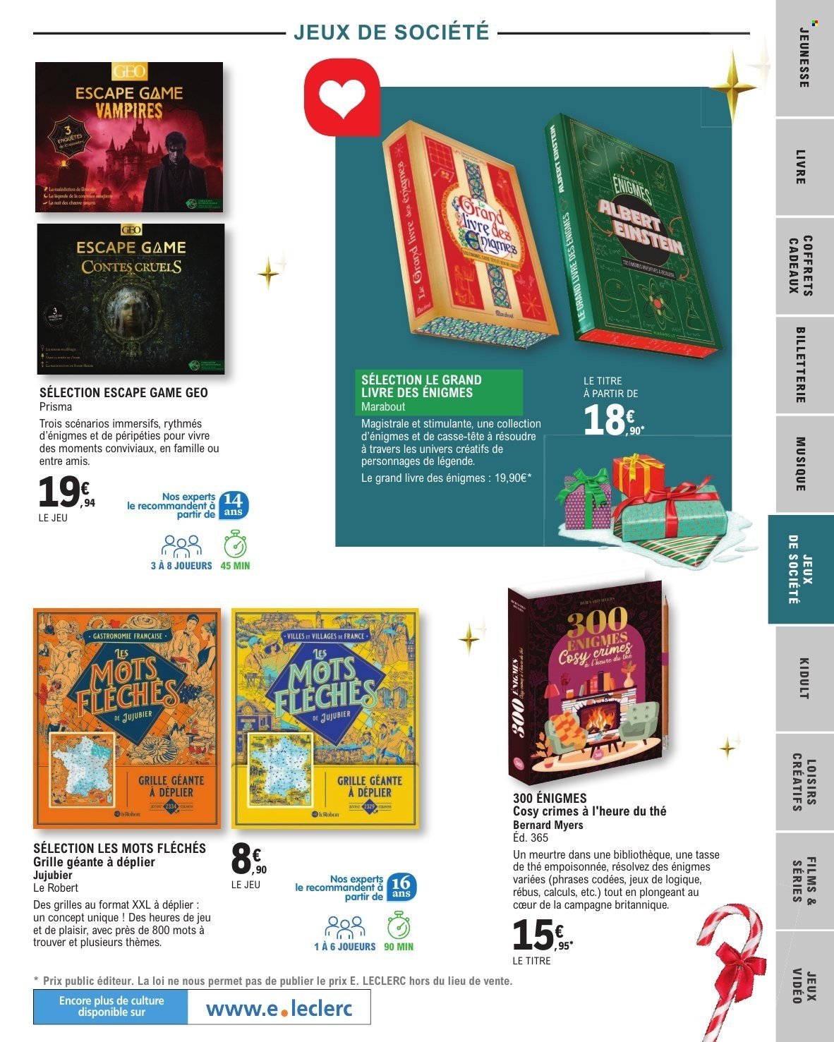 Catalogue E.LECLERC - SELECTION FIN D'ANNEE