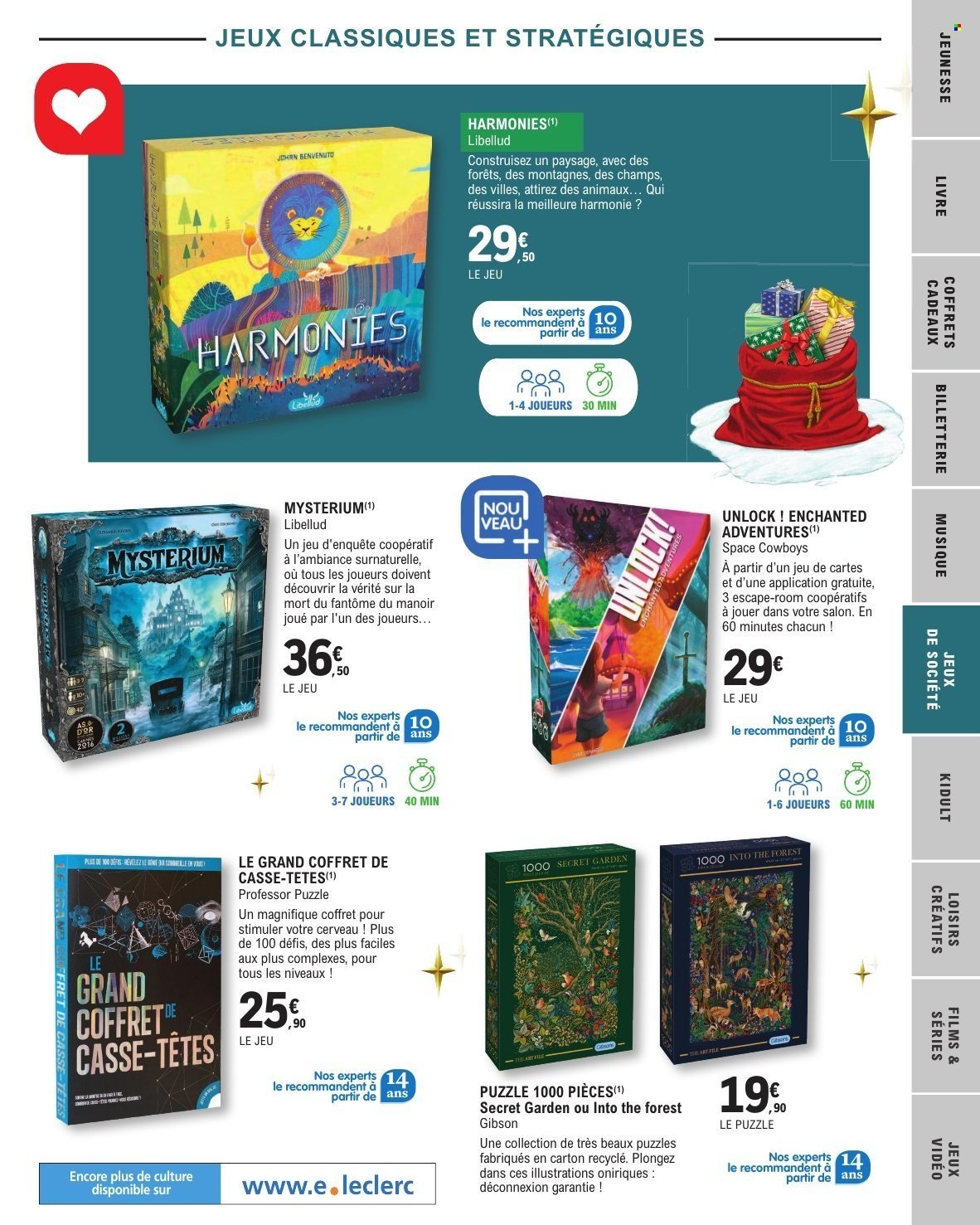 Catalogue E.LECLERC - SELECTION FIN D'ANNEE
