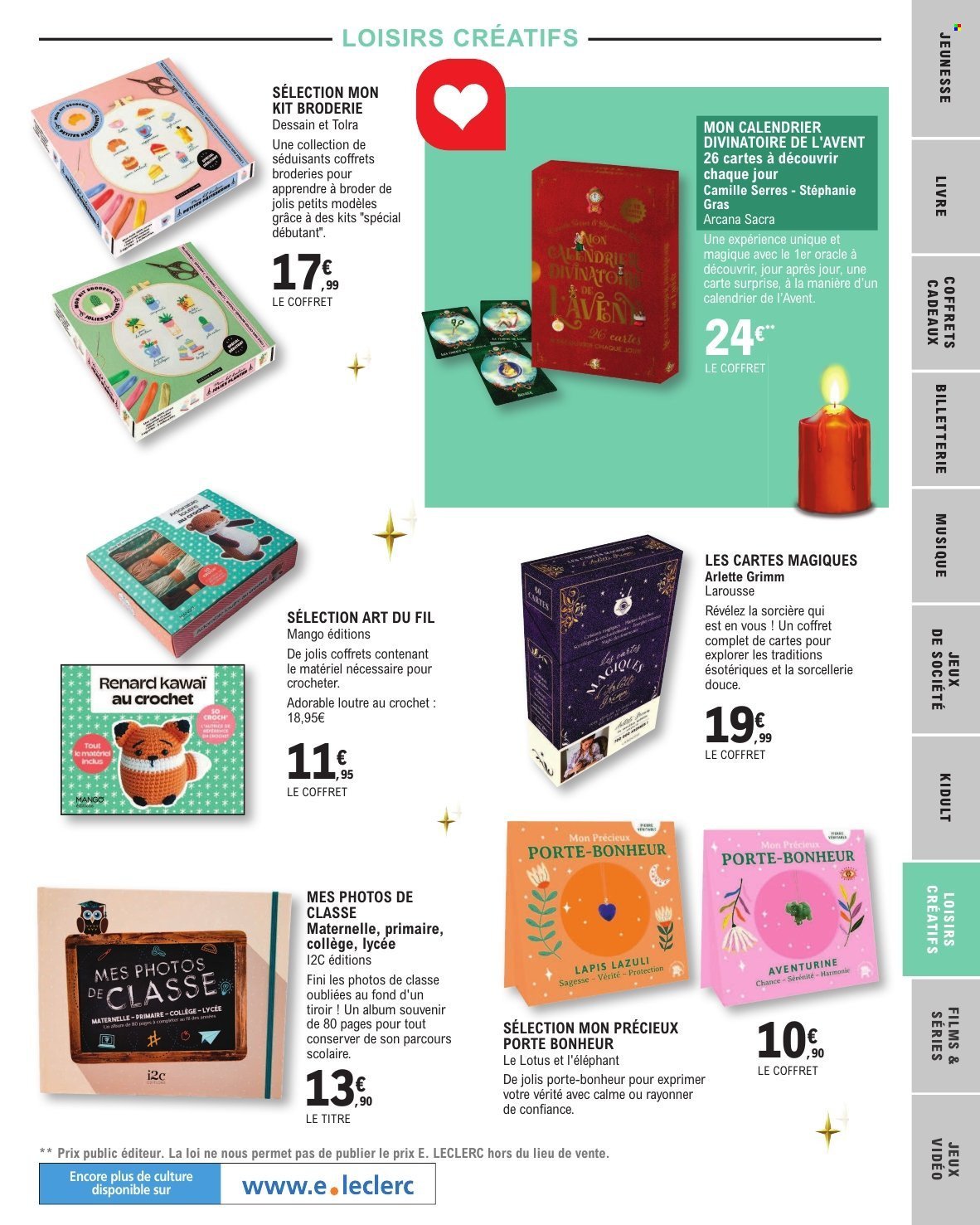 Catalogue E.LECLERC - SELECTION FIN D'ANNEE