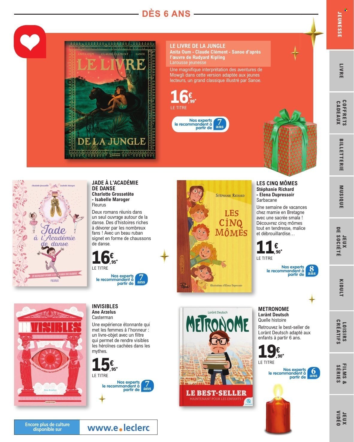 Catalogue E.LECLERC - SELECTION FIN D'ANNEE