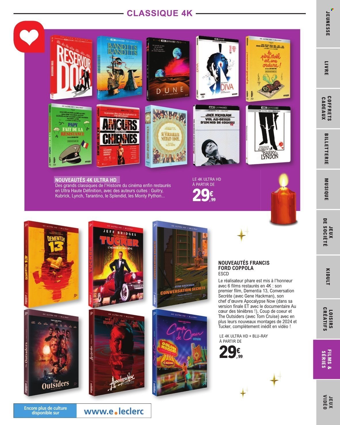 Catalogue E.LECLERC - SELECTION FIN D'ANNEE