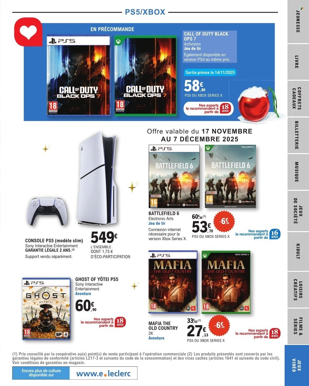 Catalogue E.LECLERC - SELECTION FIN D'ANNEE