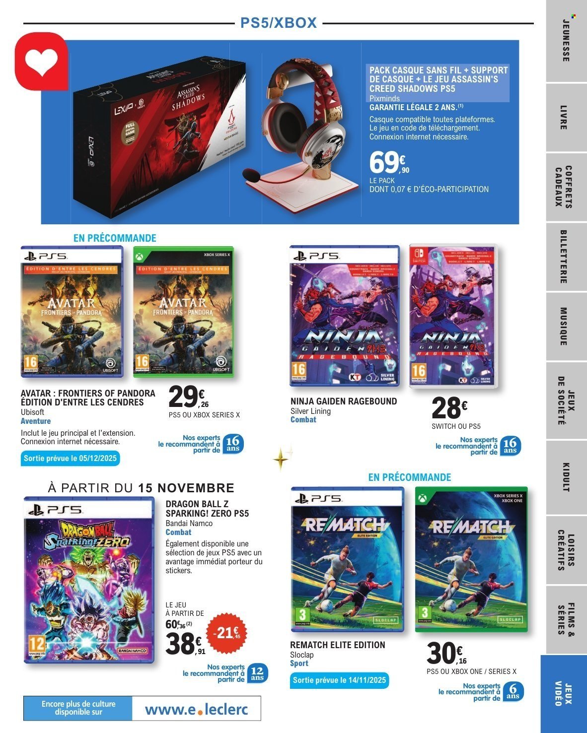 Catalogue E.LECLERC - SELECTION FIN D'ANNEE