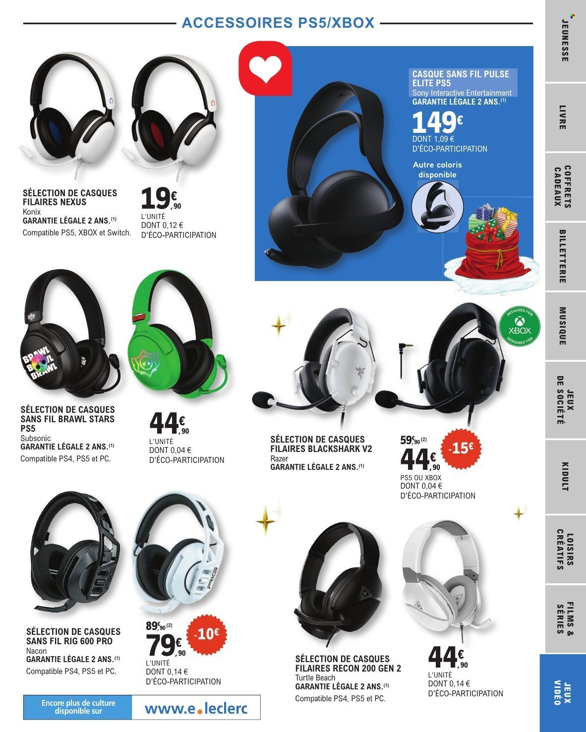 Catalogue E.LECLERC - SELECTION FIN D'ANNEE