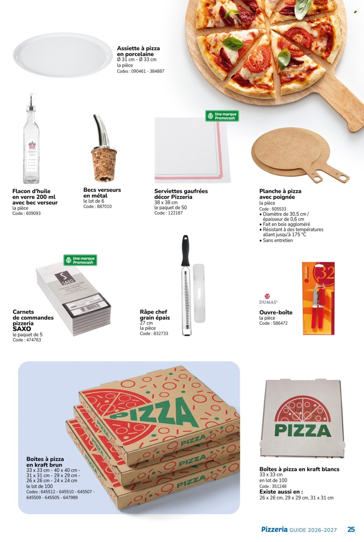 Catalogue PROMOCASH - GUIDE PIZZERIA