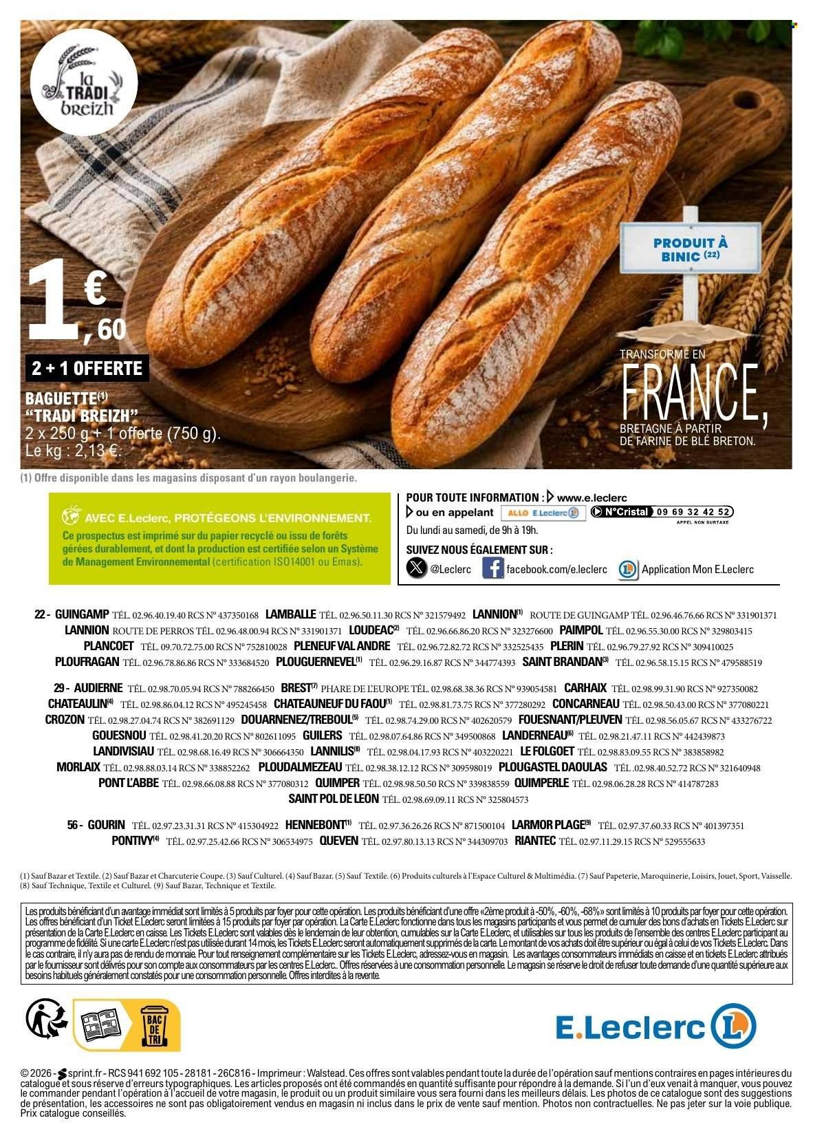Catalogue E.LECLERC - Produits Régionaux