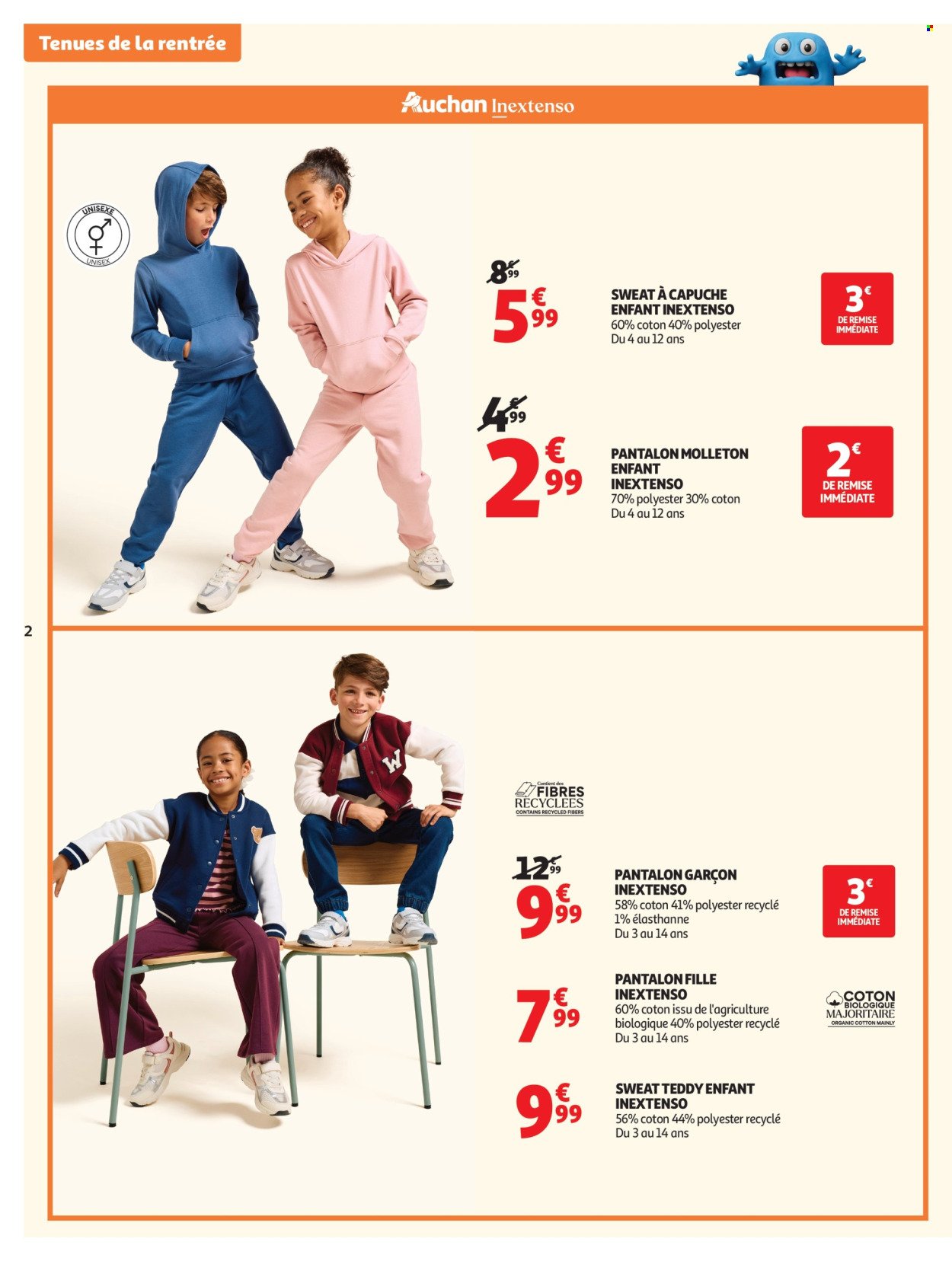 Catalogue AUCHAN - Vêtements enfants rentrée
