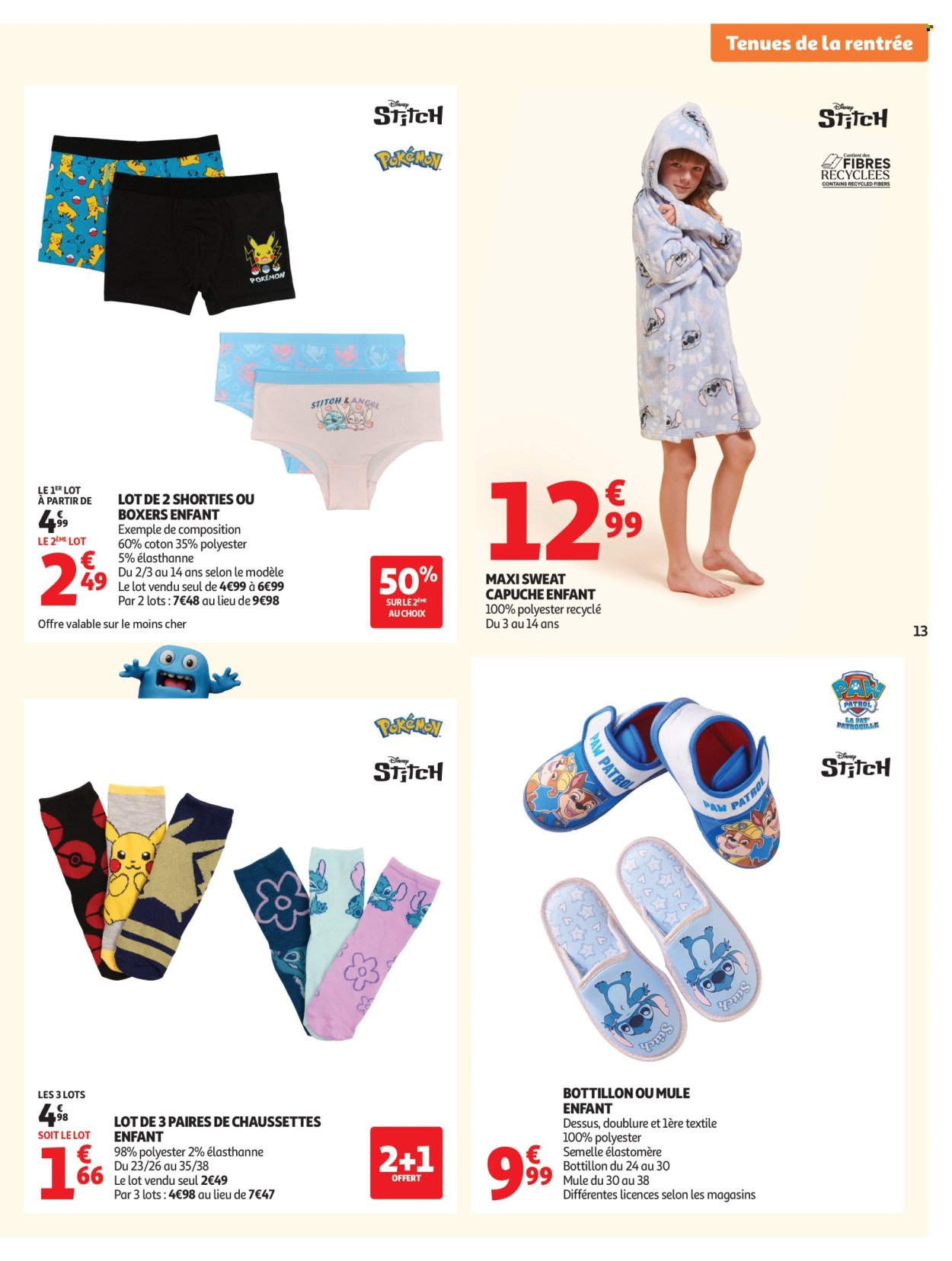 Catalogue AUCHAN - Vêtements enfants rentrée