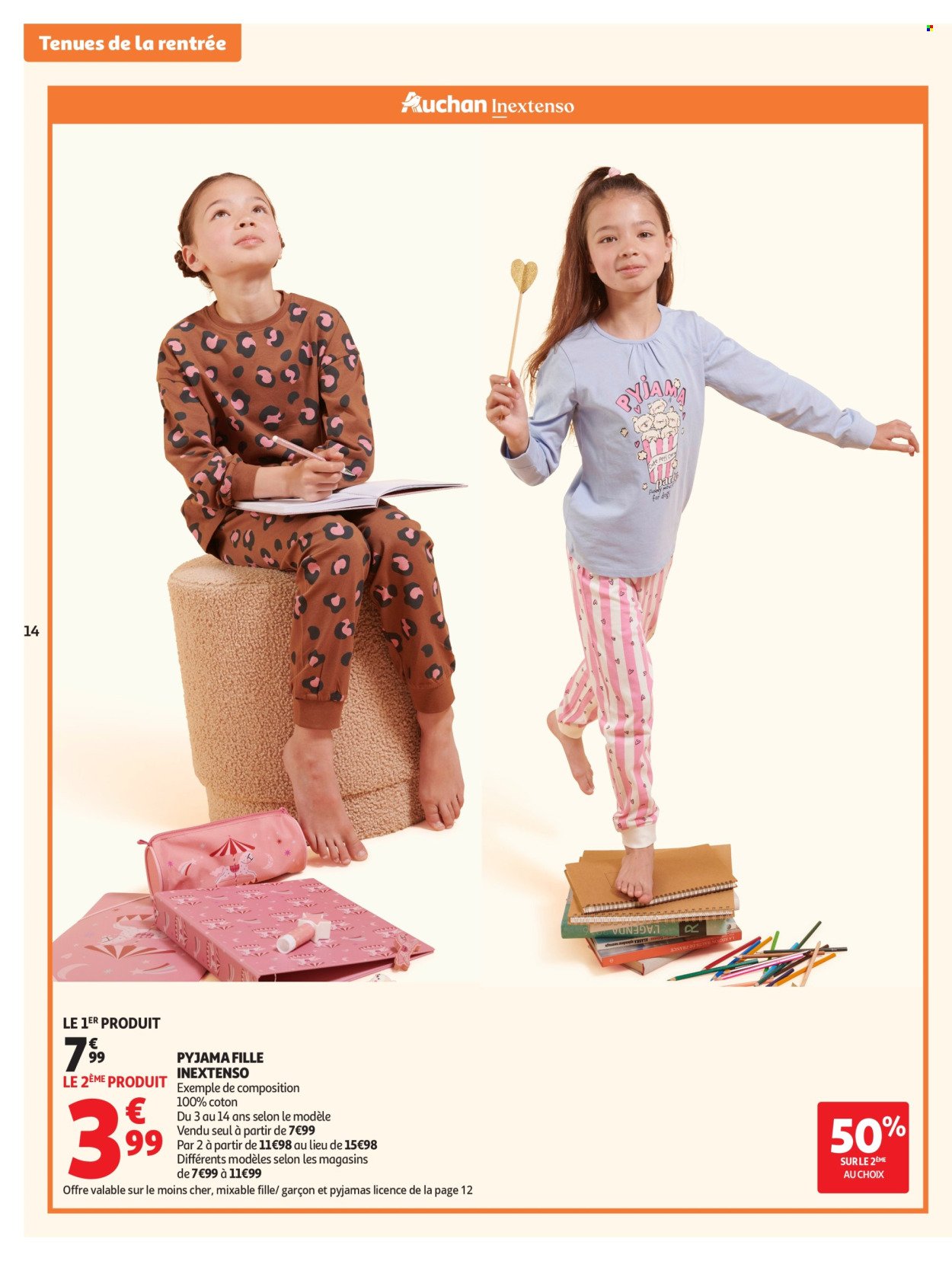 Catalogue AUCHAN - Vêtements enfants rentrée