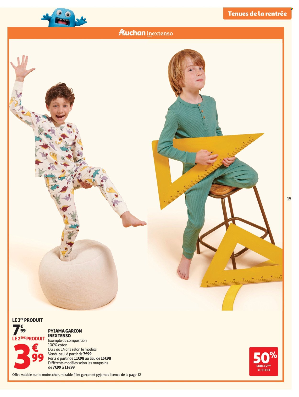Catalogue AUCHAN - Vêtements enfants rentrée
