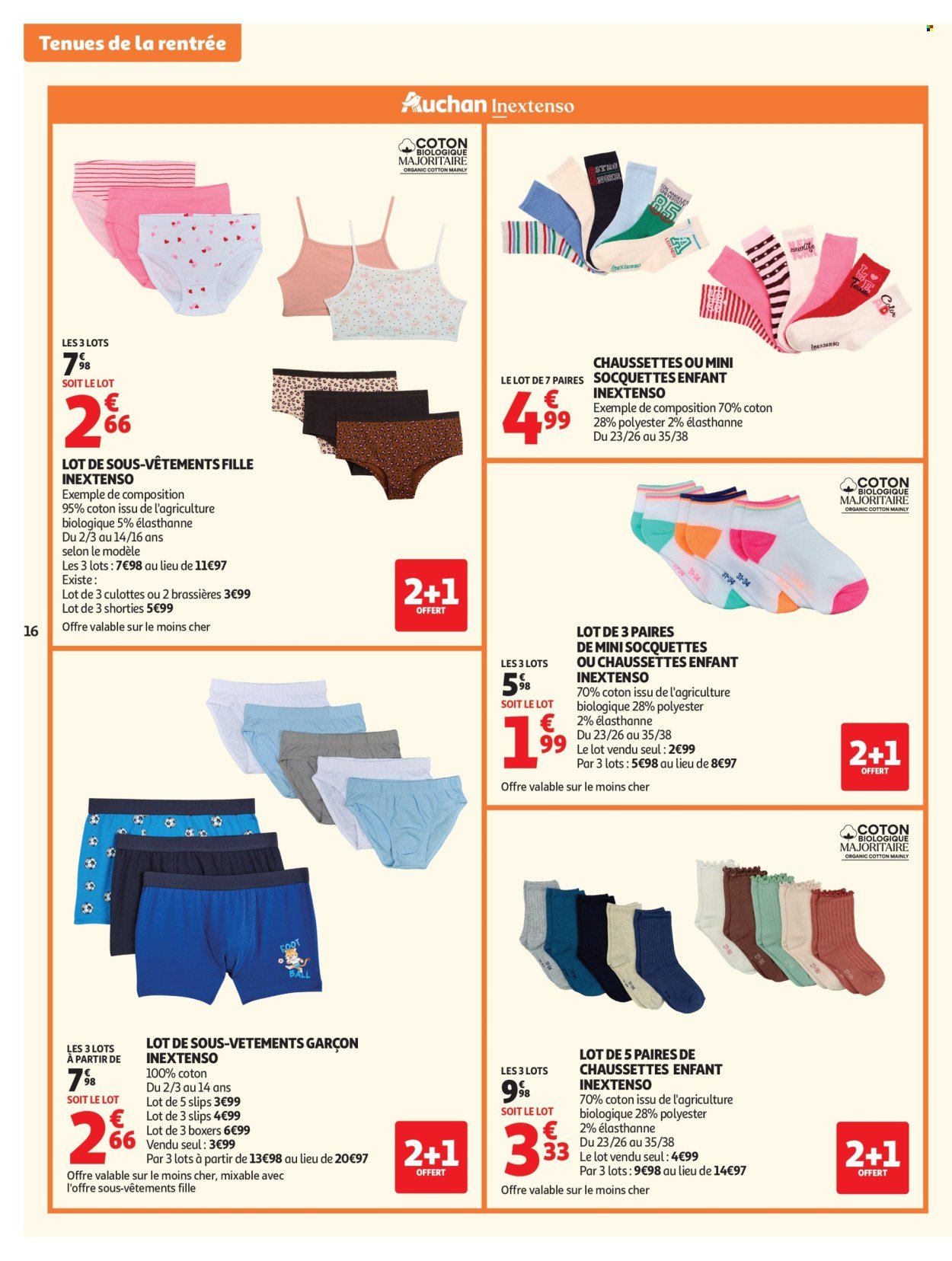 Catalogue AUCHAN - Vêtements enfants rentrée