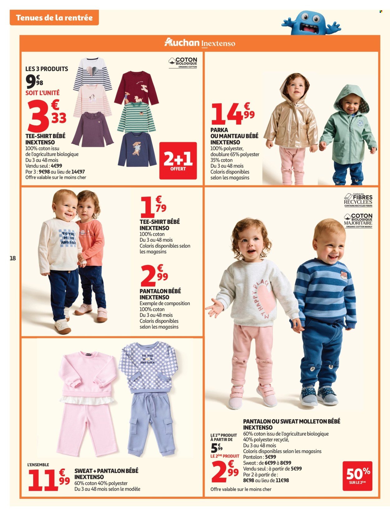 Catalogue AUCHAN - Vêtements enfants rentrée