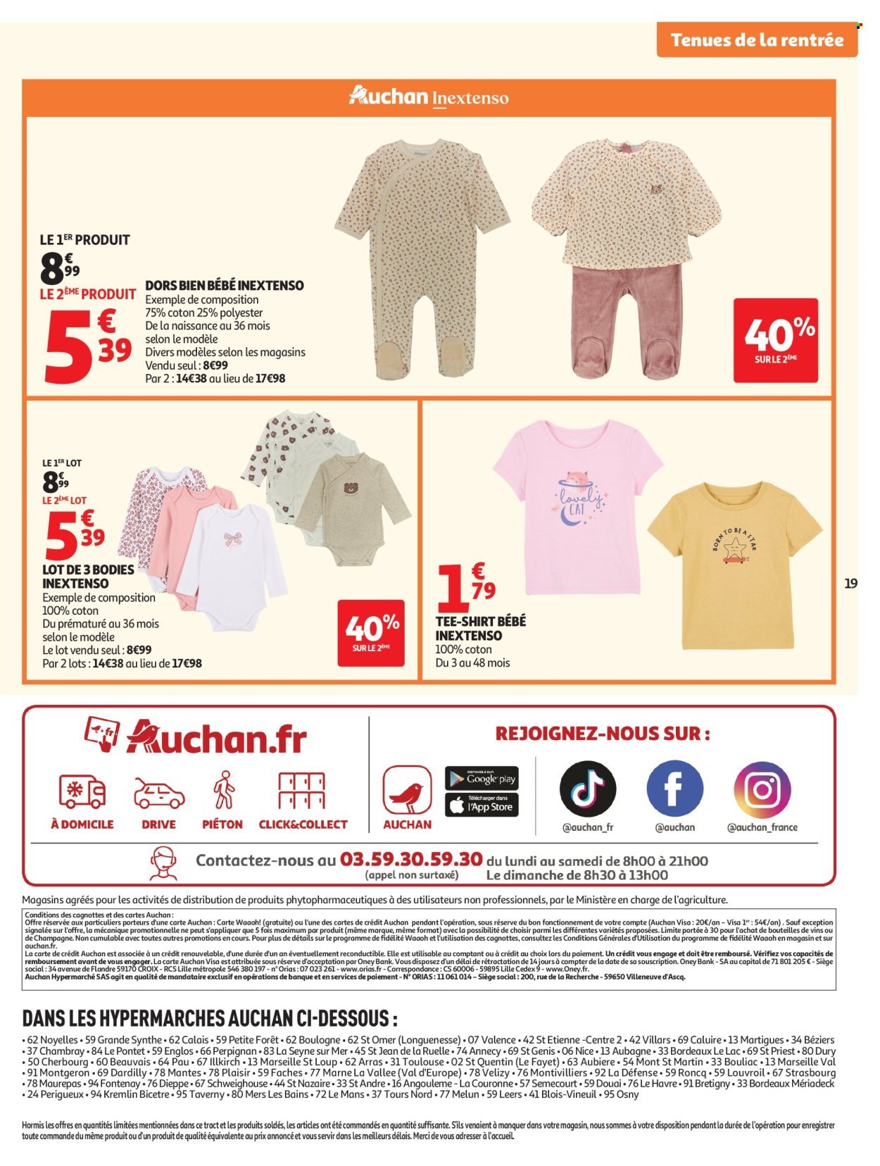 Catalogue AUCHAN - Vêtements enfants rentrée