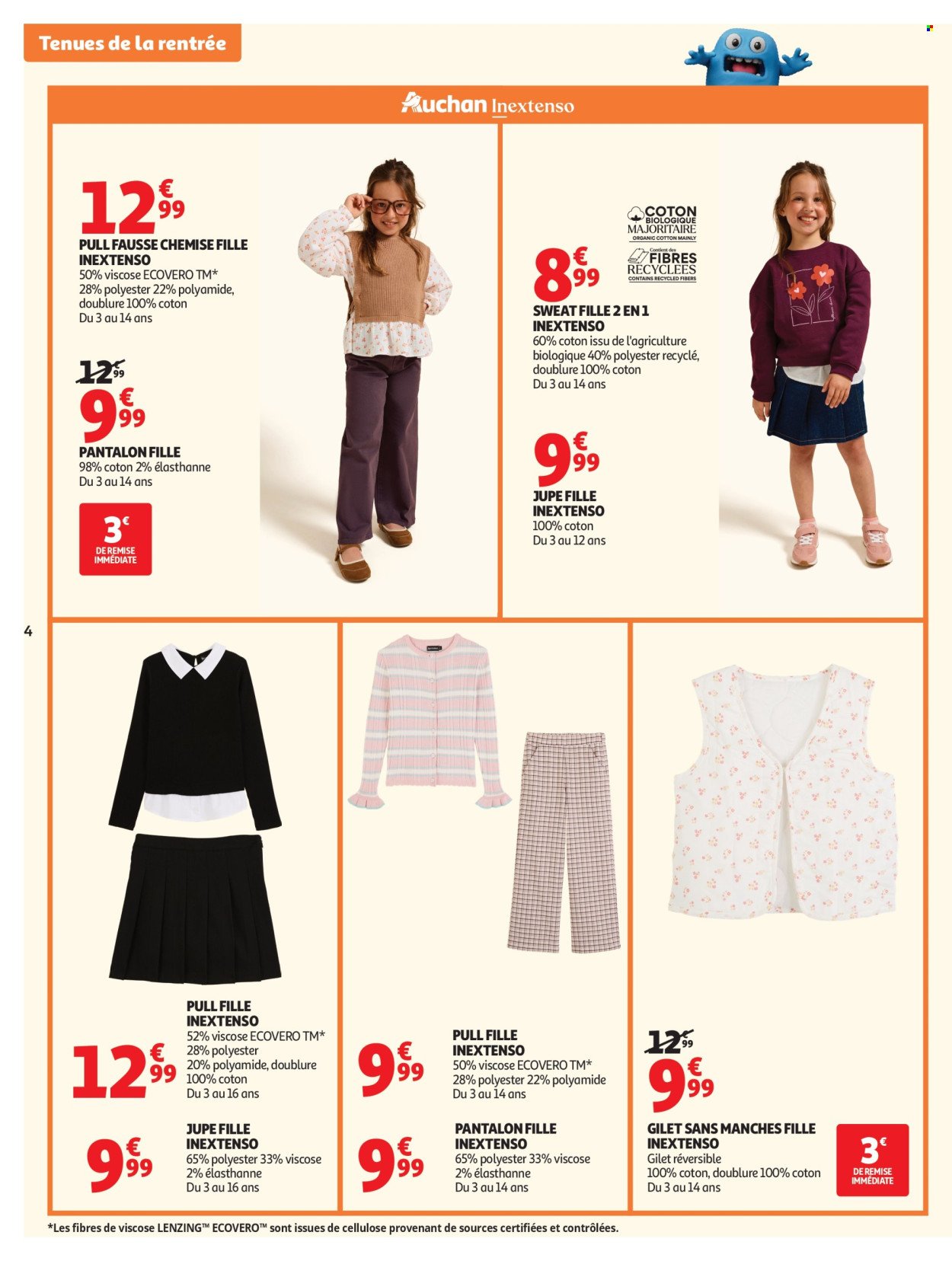 Catalogue AUCHAN - Vêtements enfants rentrée
