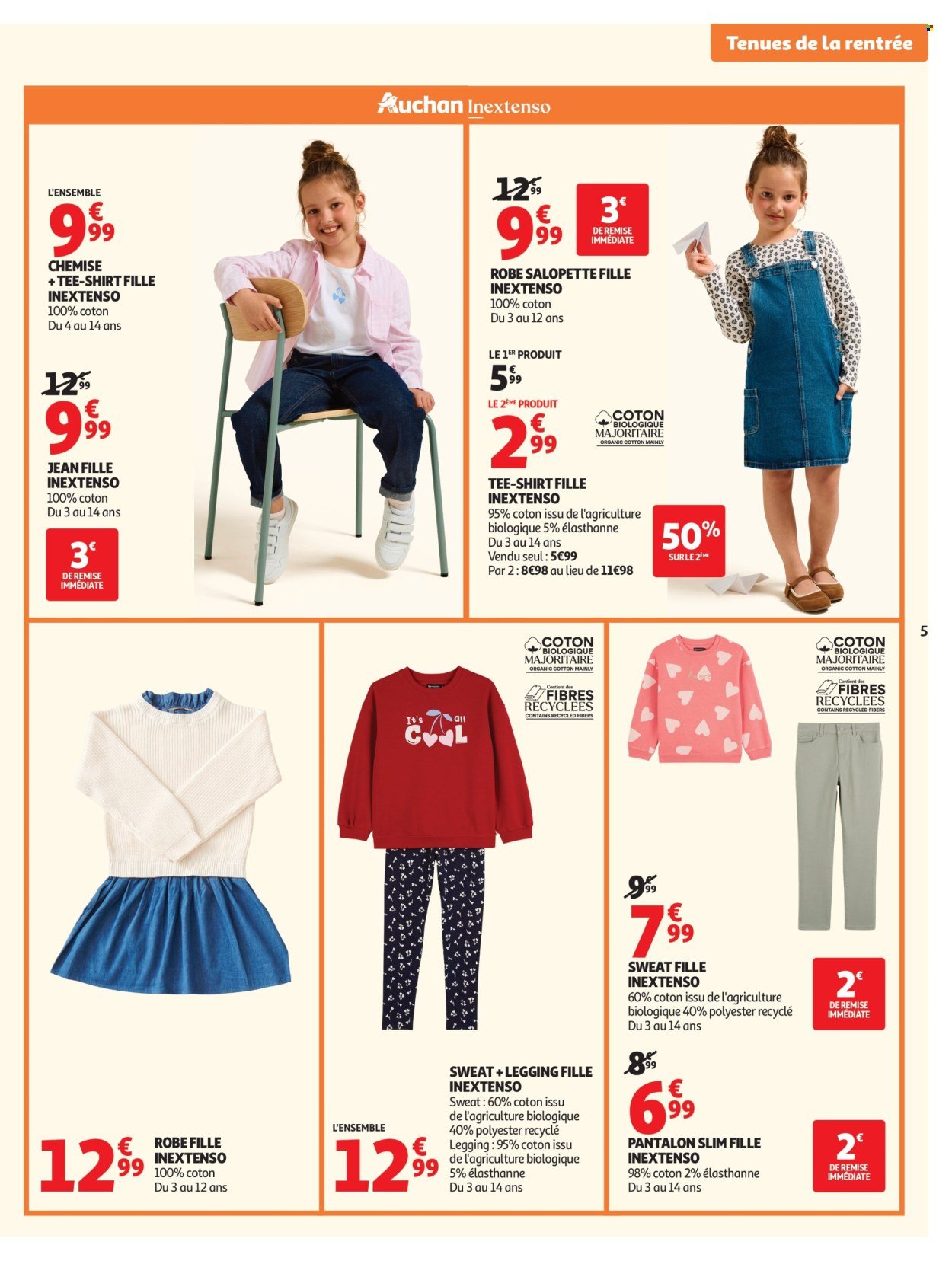 Catalogue AUCHAN - Vêtements enfants rentrée