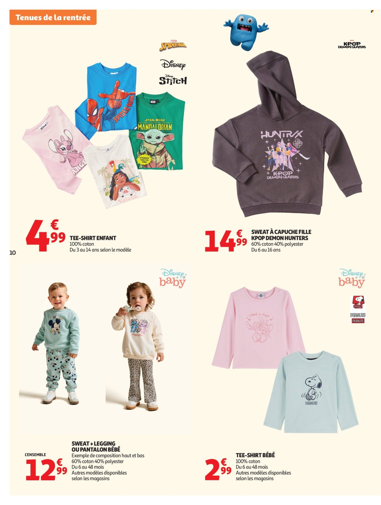 Catalogue AUCHAN - Vêtements enfants rentrée
