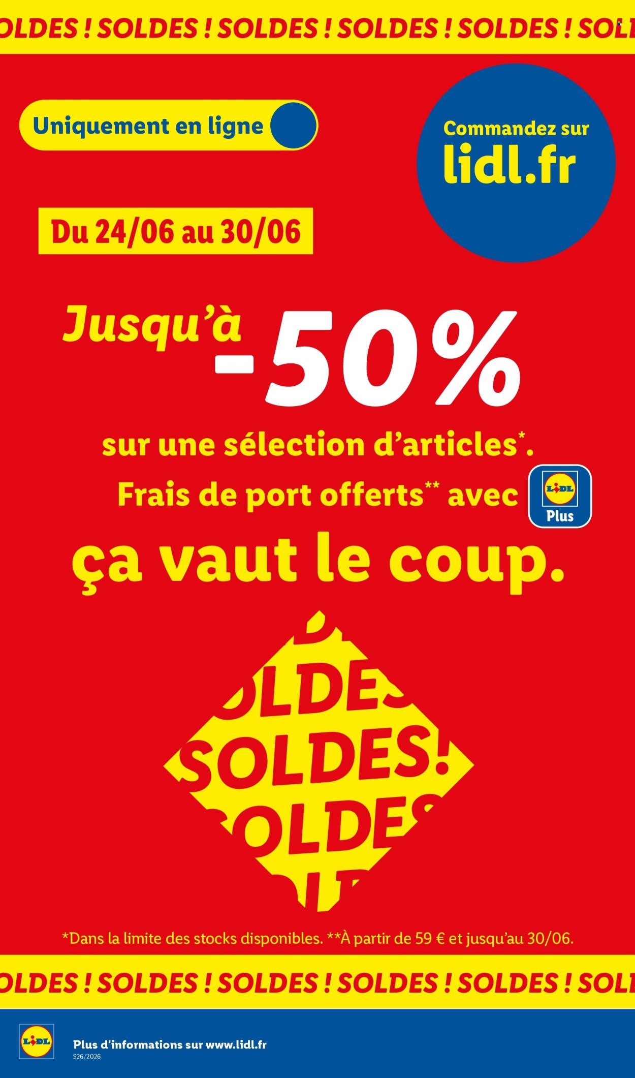 Catalogue LIDL - Les Exclus Web de la semaine