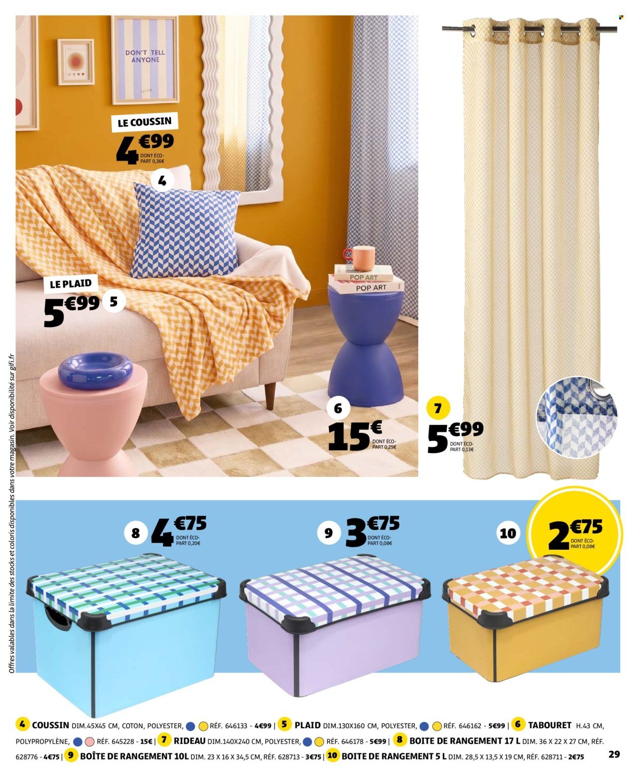 Catalogue GIFI - Dites oui à une rentrée en couleurs !