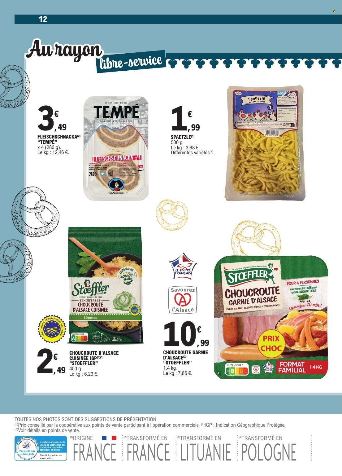 Catalogue E.LECLERC - ALSACE CHOUCROUTE